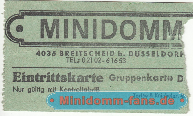 Eintrittskarte Gruppe